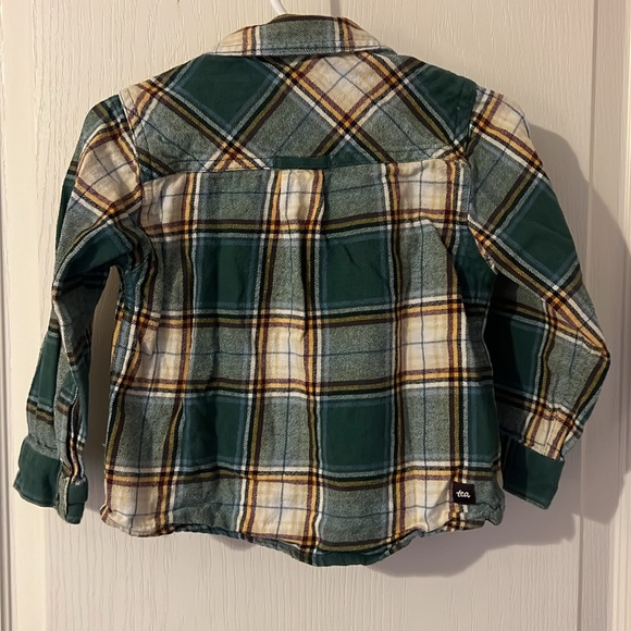 Tea Collection Flannel Button-Up - Picture 4 of 6